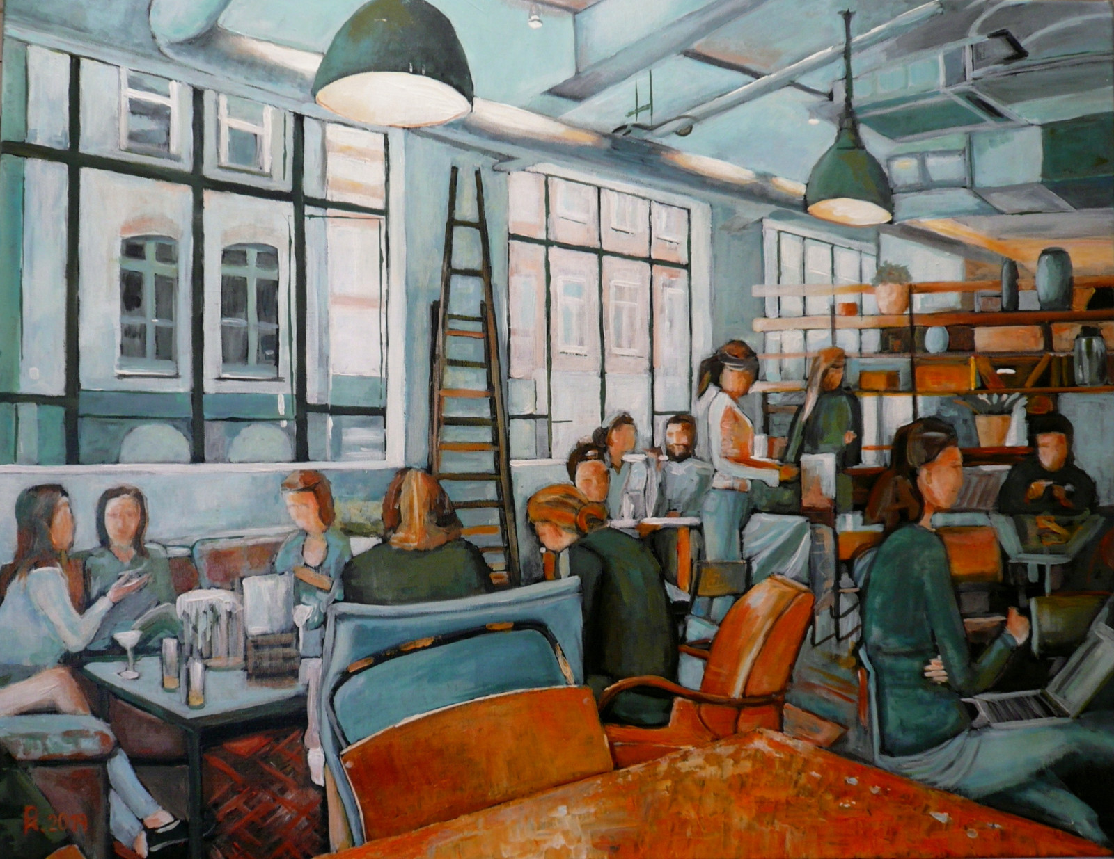 V retrokavárně 90x70