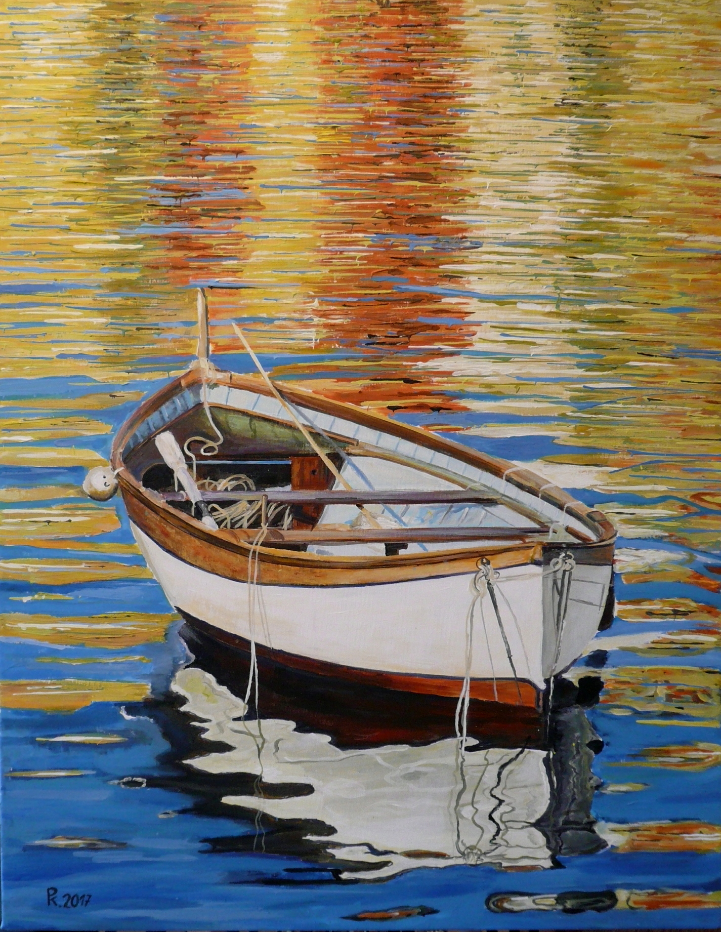 Lodička v zrcadlení 90x80