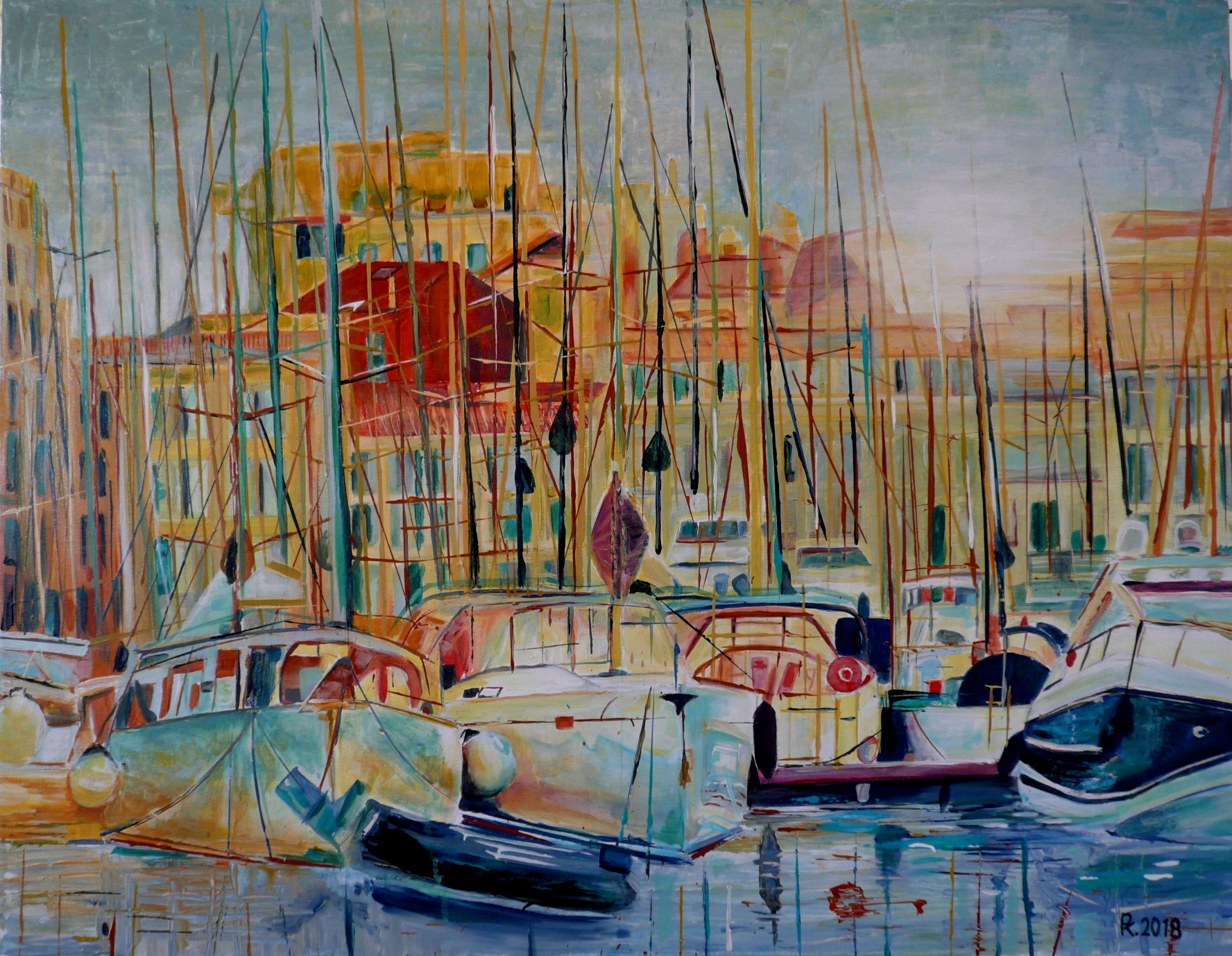 V marině 70x90
