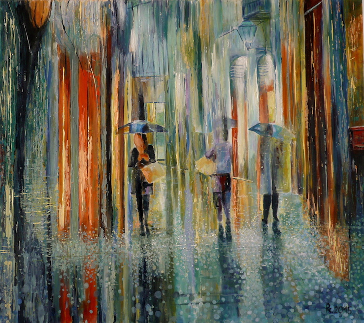 Městem deštěm 90x80