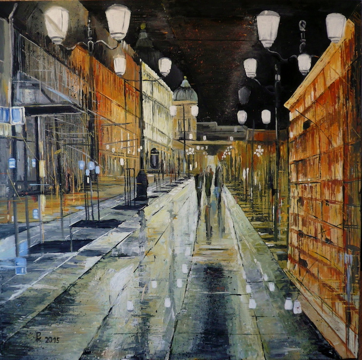 Noční procházka 80x80