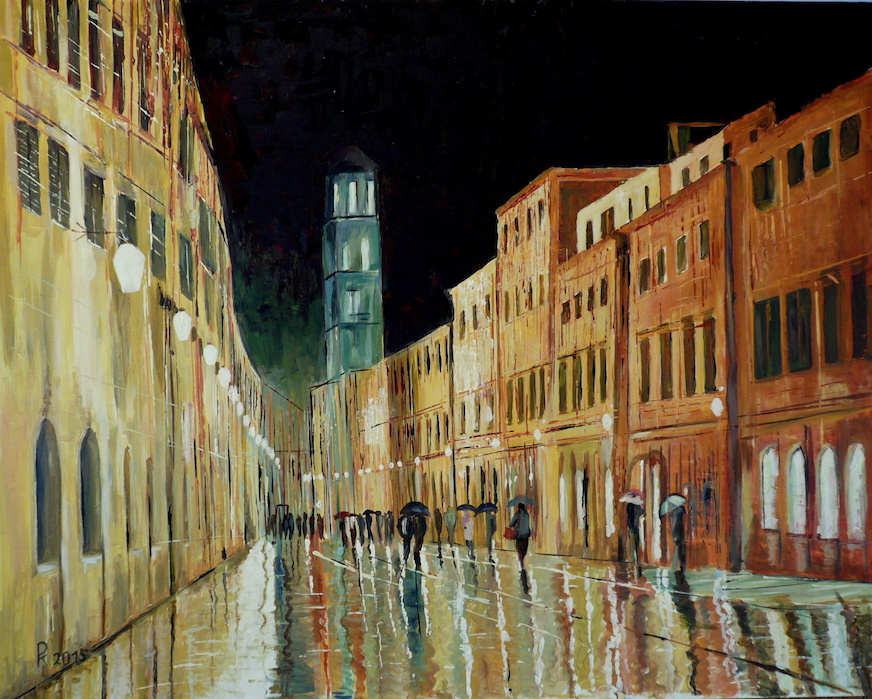 Procházka městem 100x80