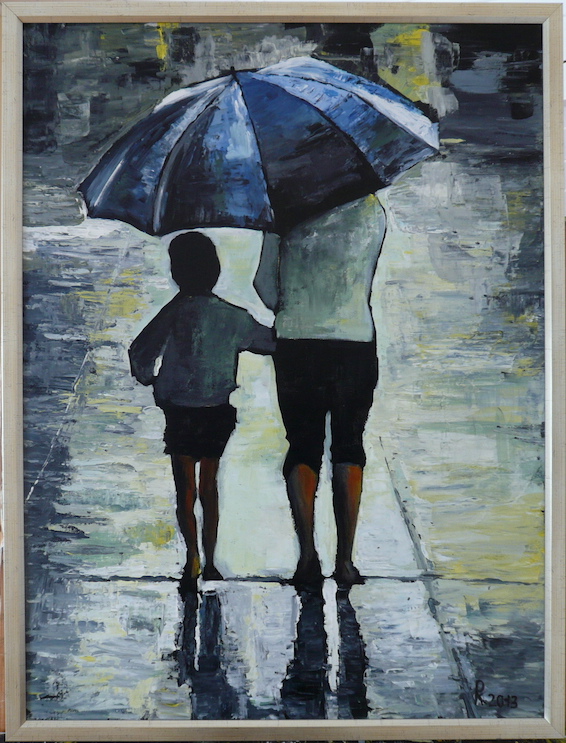 Déšť 80x60