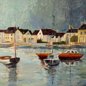 Tři plachetnice 80x60