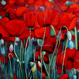 Večerní máky 85x65