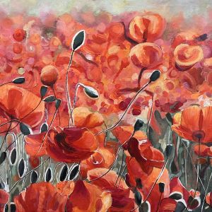 Veselé máky 80x70
